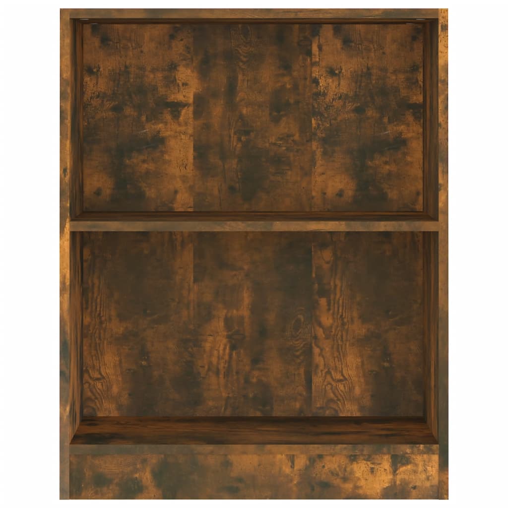 vidaXL Bookshelf Smoked Oak 60x24x76 cm Engineered Wood