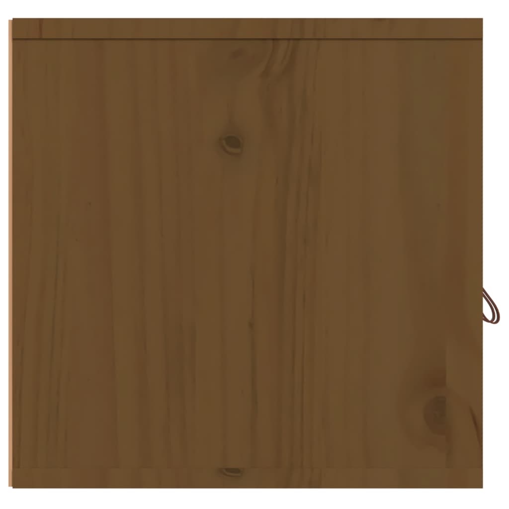 vidaXL Wall Cabinet Honey Brown 60x30x30 cm Solid Wood Pine