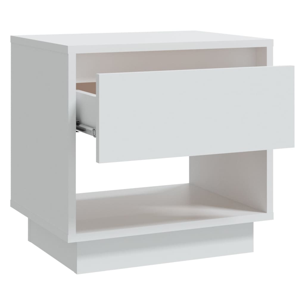 vidaXL Bedside Cabinets 2 pcs White 45x34x44 cm Engineered Wood