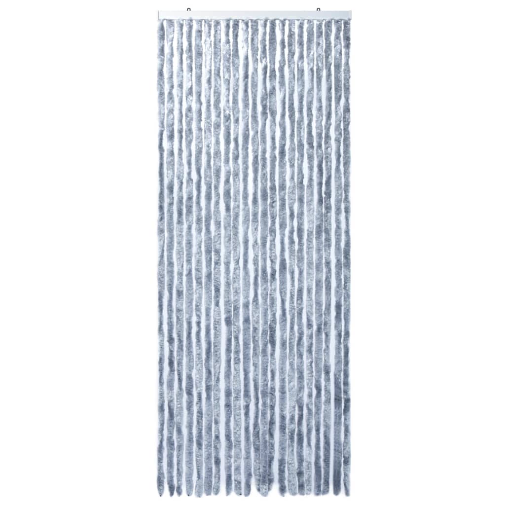 vidaXL Insect Curtain Silver 90x220 cm Chenille