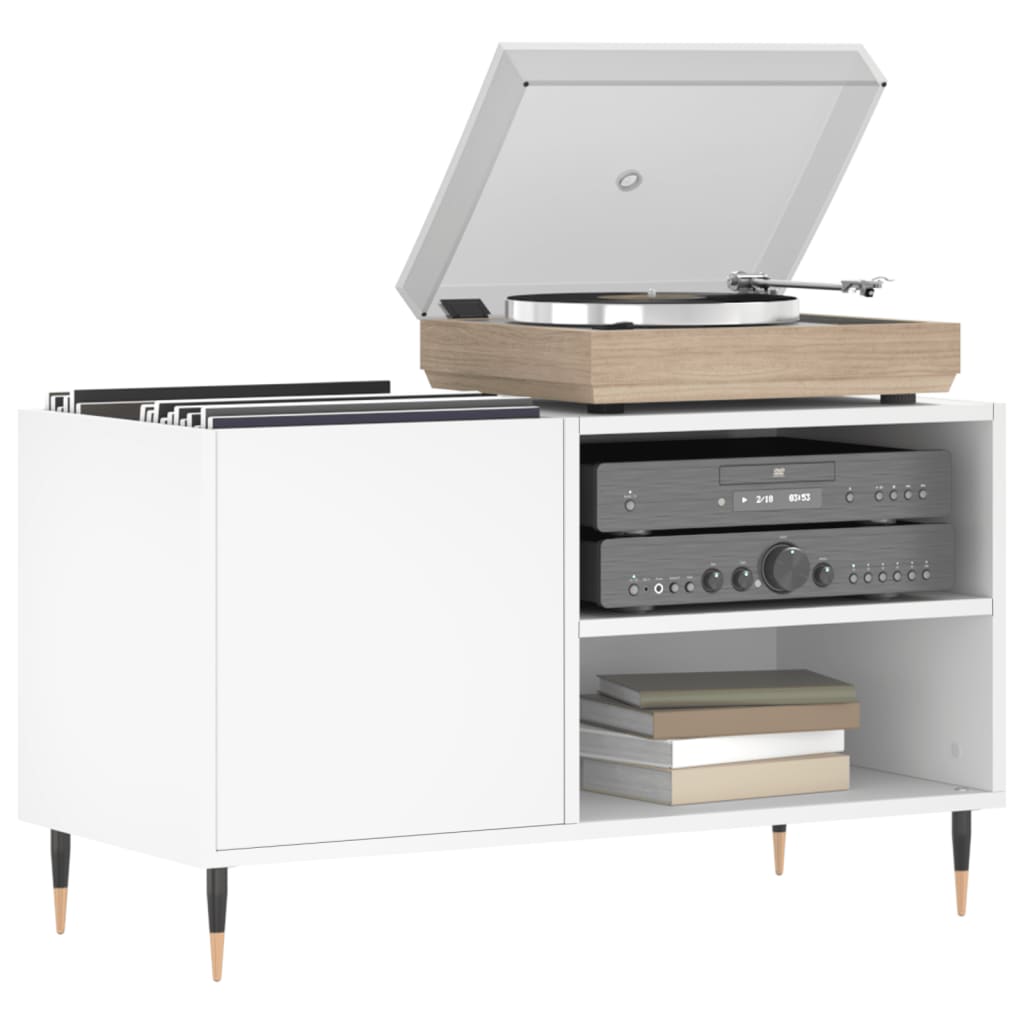 vidaXL Record Cabinet White 85x38x48 cm Engineered Wood