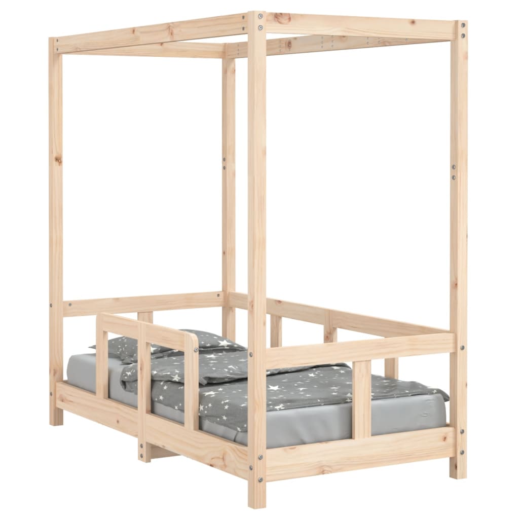 vidaXL Kids Bed Frame 70x140 cm Solid Wood Pine