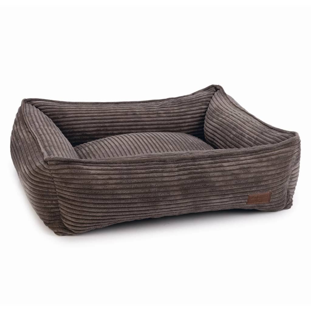 Designed by Lotte Dog Basket Ribbed Brown 65x60x20 cm