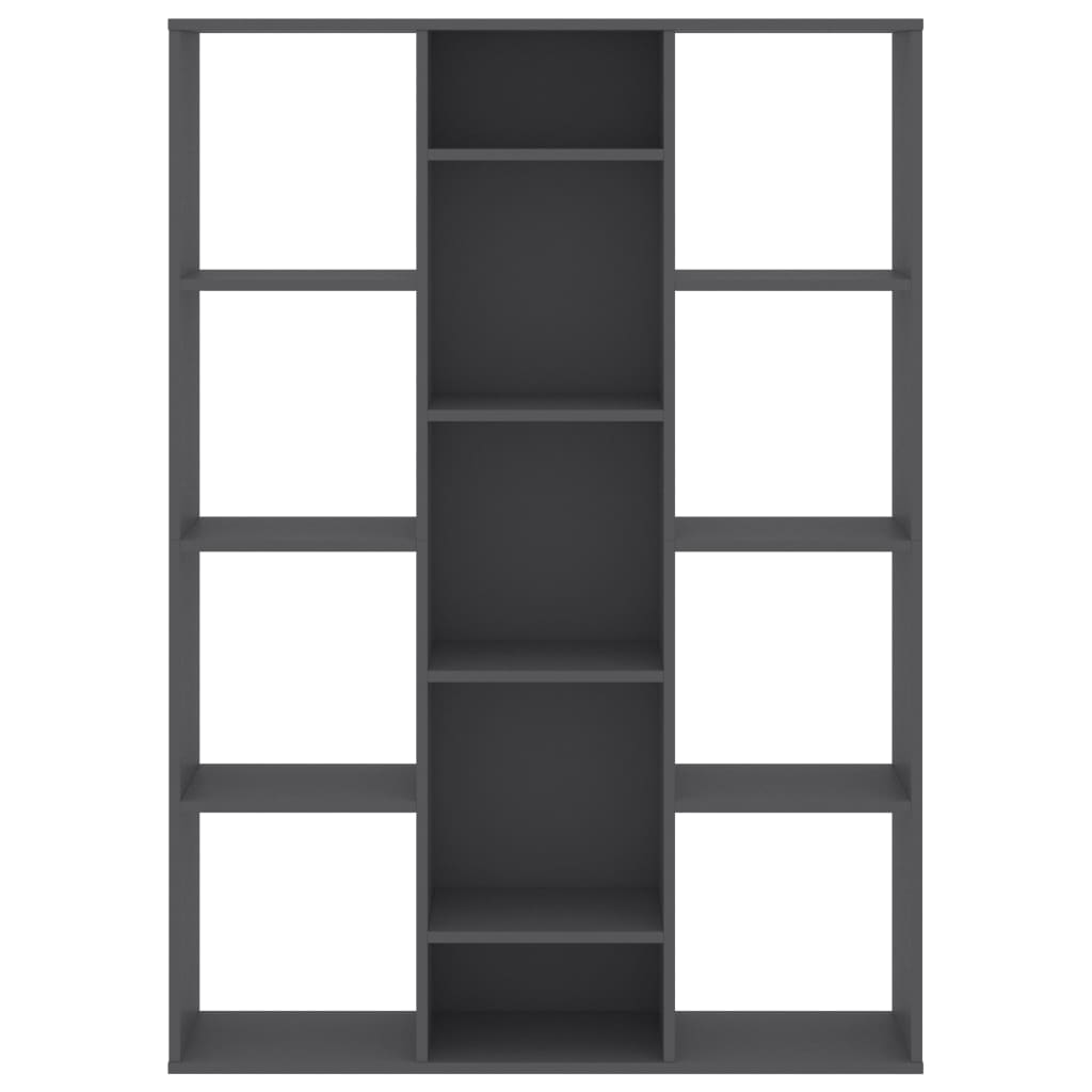 vidaXL Room Divider/Book Cabinet Grey 100x24x140 cm Chipboard