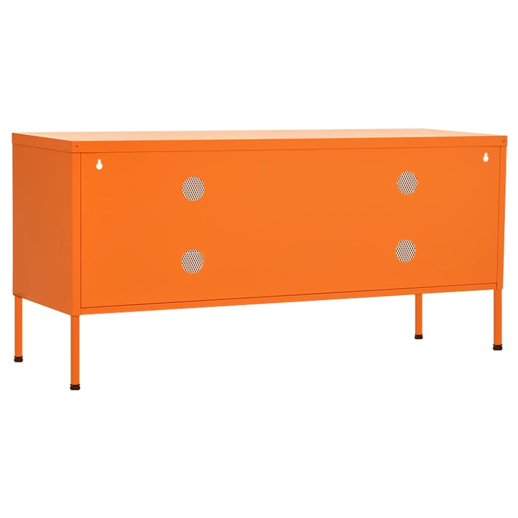 vidaXL TV Cabinet Orange 105x35x50 cm Steel