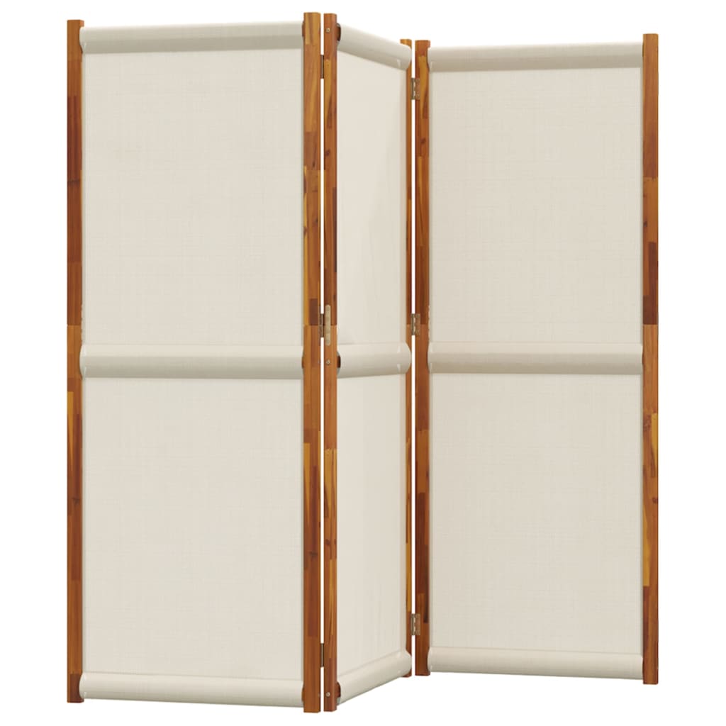 vidaXL 3-Panel Room Divider Light Grey 210x180 cm