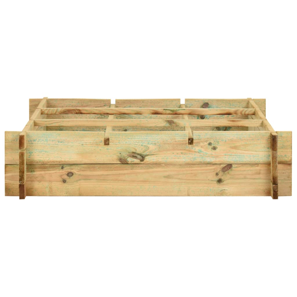 vidaXL Raised Bed 90x90x20 cm Impregnated Wood
