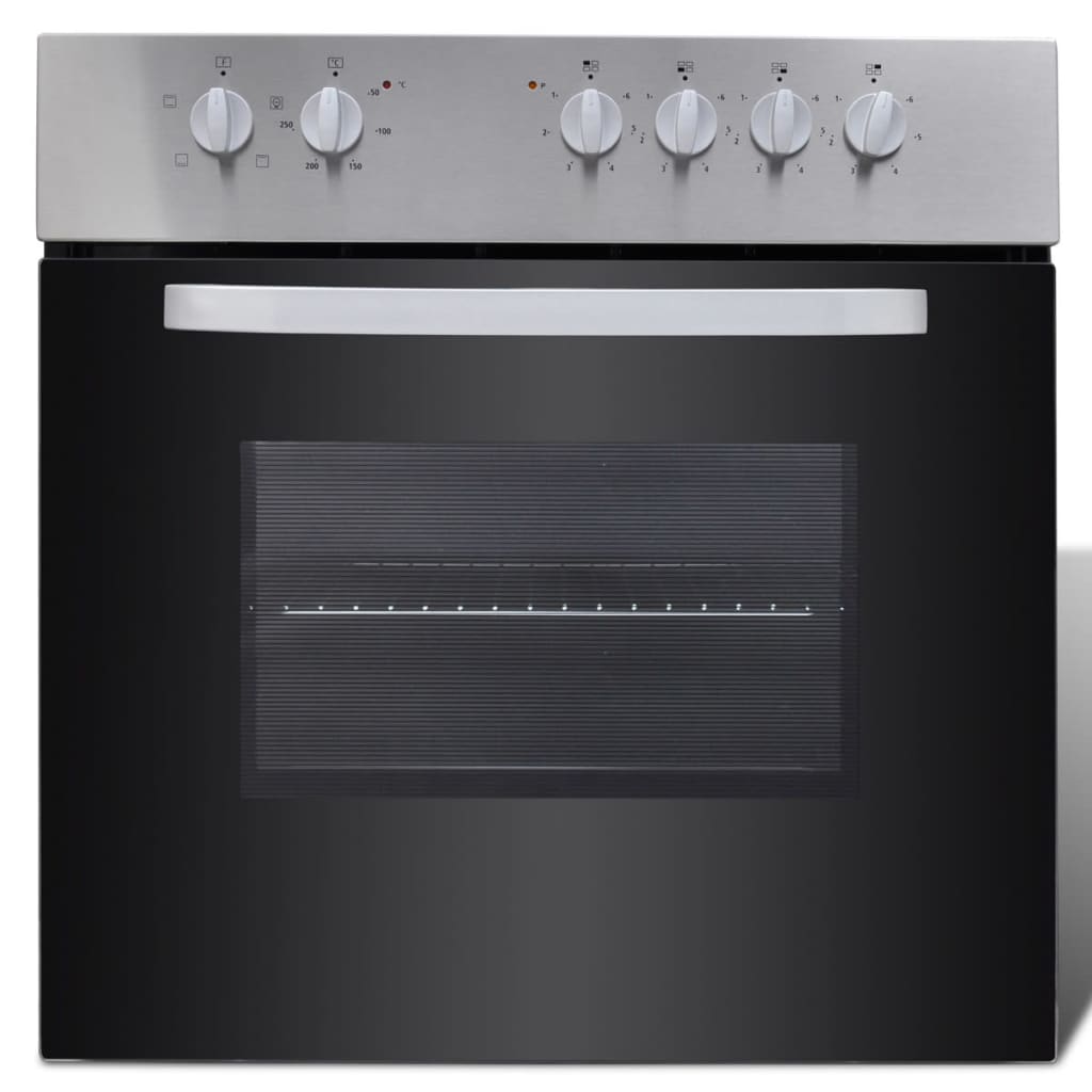 vidaXL Electric Oven and Hot Plate Built-in Combi Set Stainless Steel