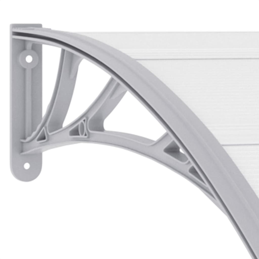 vidaXL Door Canopy Grey 150x100 cm PC