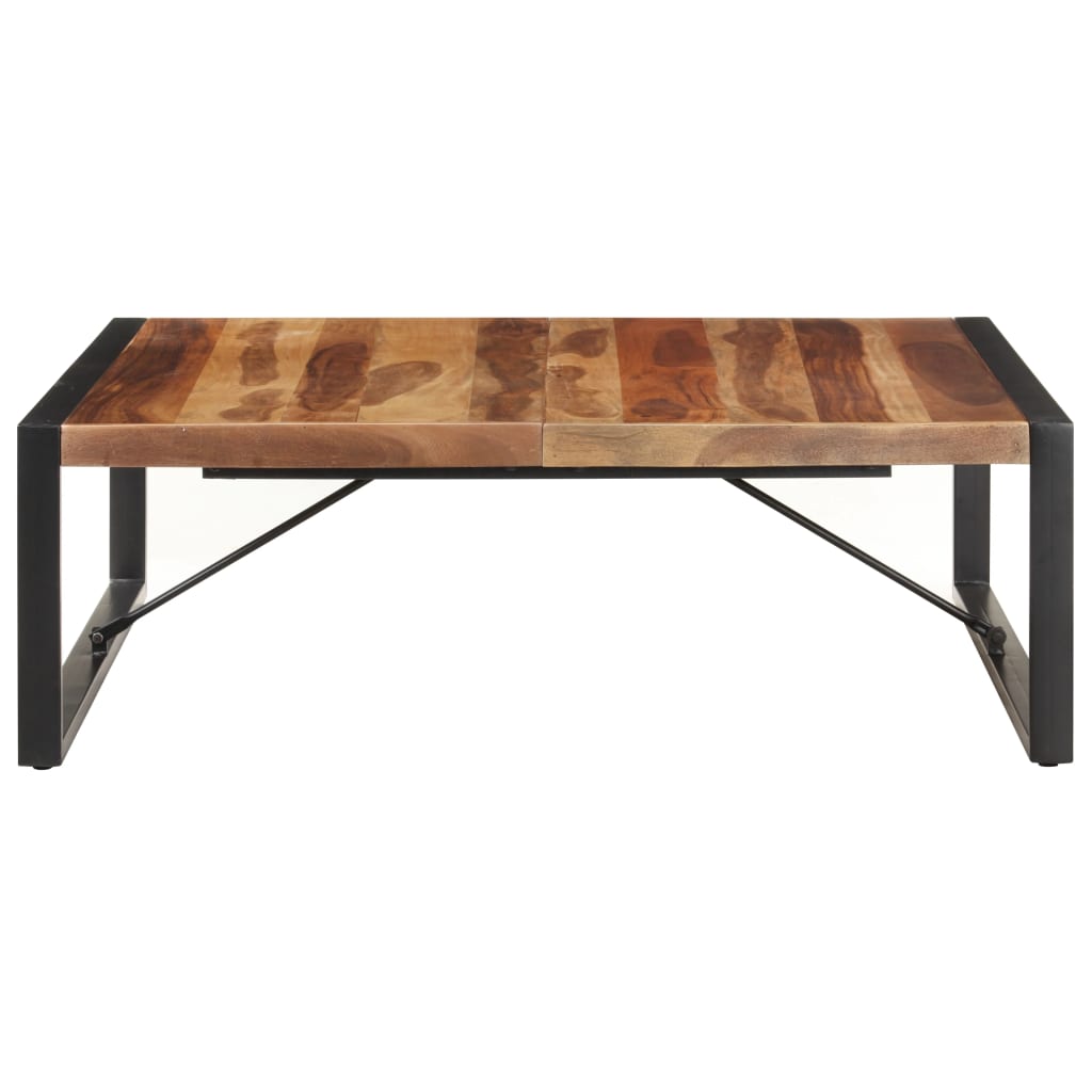 vidaXL Coffee Table 120x120x40 cm Solid Wood with Sheesham Finish