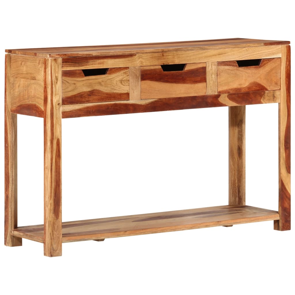 vidaXL Console Table 110x35x75 cm Solid Wood Acacia | vidaXL.co.uk