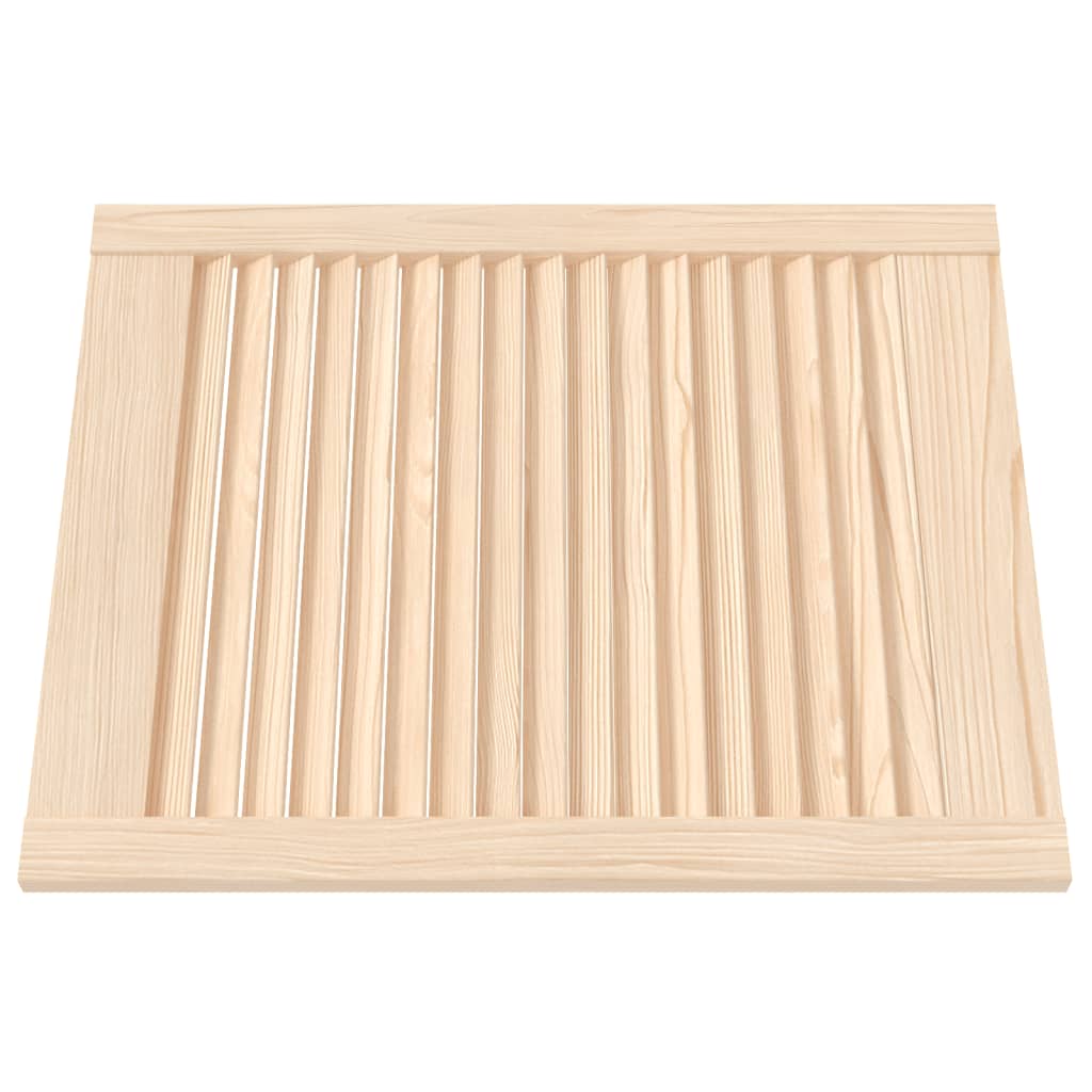 vidaXL Cabinet Doors Louvred Design 2 pcs 61.5x49.4 cm Solid Wood Pine