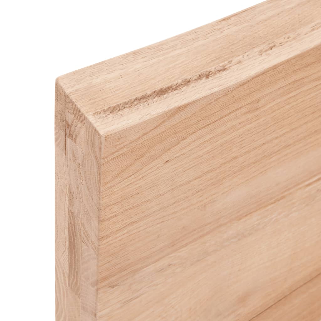 vidaXL Table Top Light Brown 100x60x(2-6)cm Treated Solid Wood Live Edge