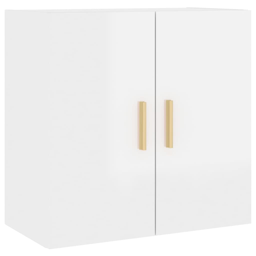 vidaXL Wall Cabinet High Gloss White 60x30x60 cm Engineered Wood