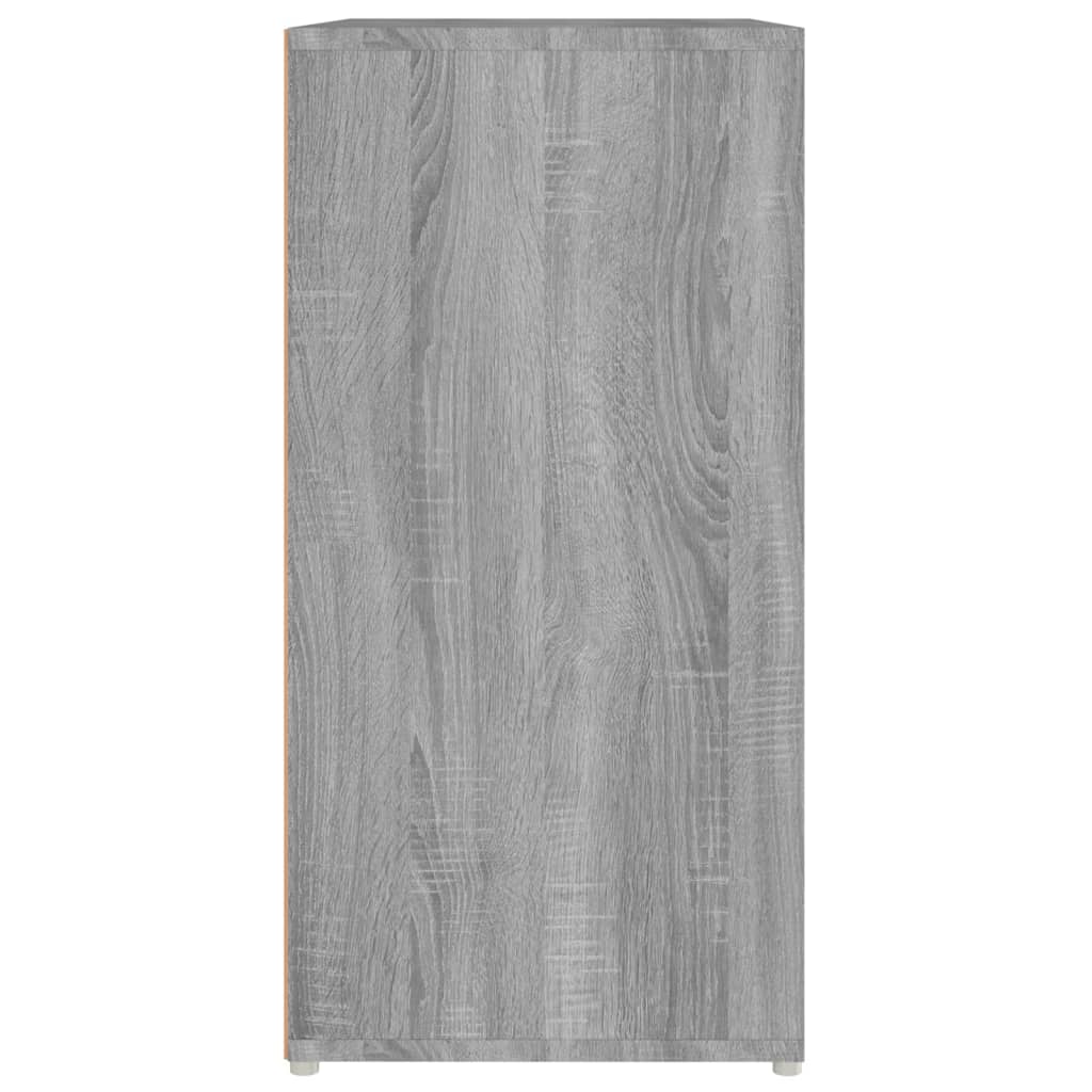 vidaXL Shoe Cabinet Grey Sonoma 60x35x70 cm Engineered Wood