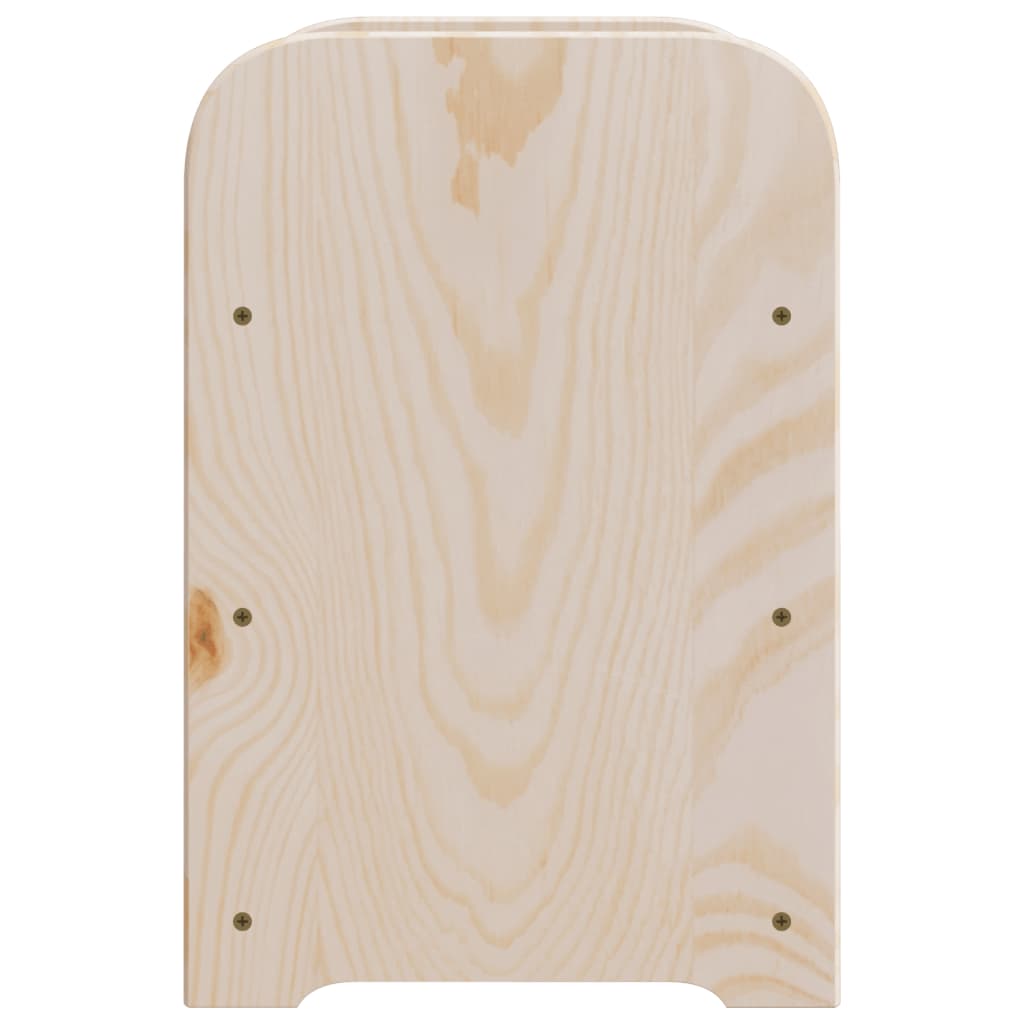 vidaXL Wine Rack with Top Board 33x25x37 cm Solid Wood Pine