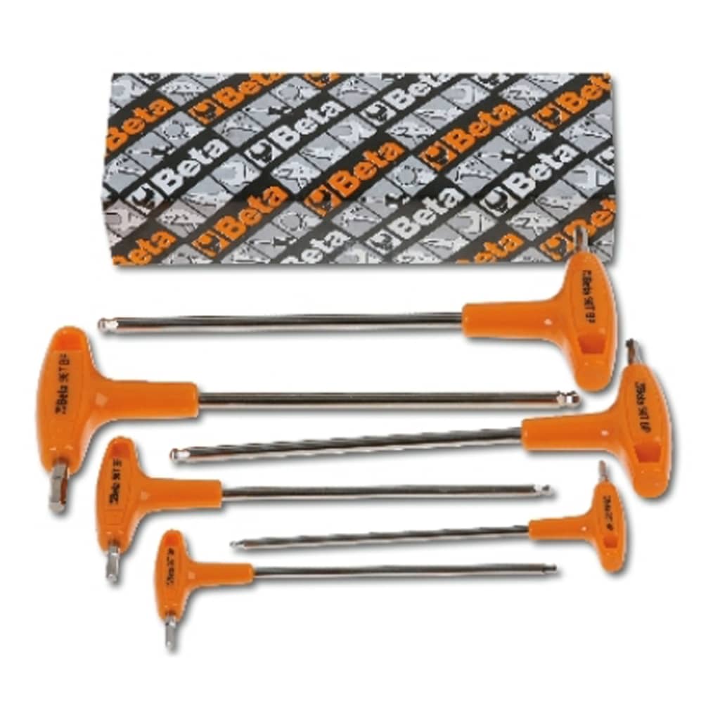 Beta Tools 6 Piece Ball Head Offset Hexagon Key Wrenches Set 96TBP/S6