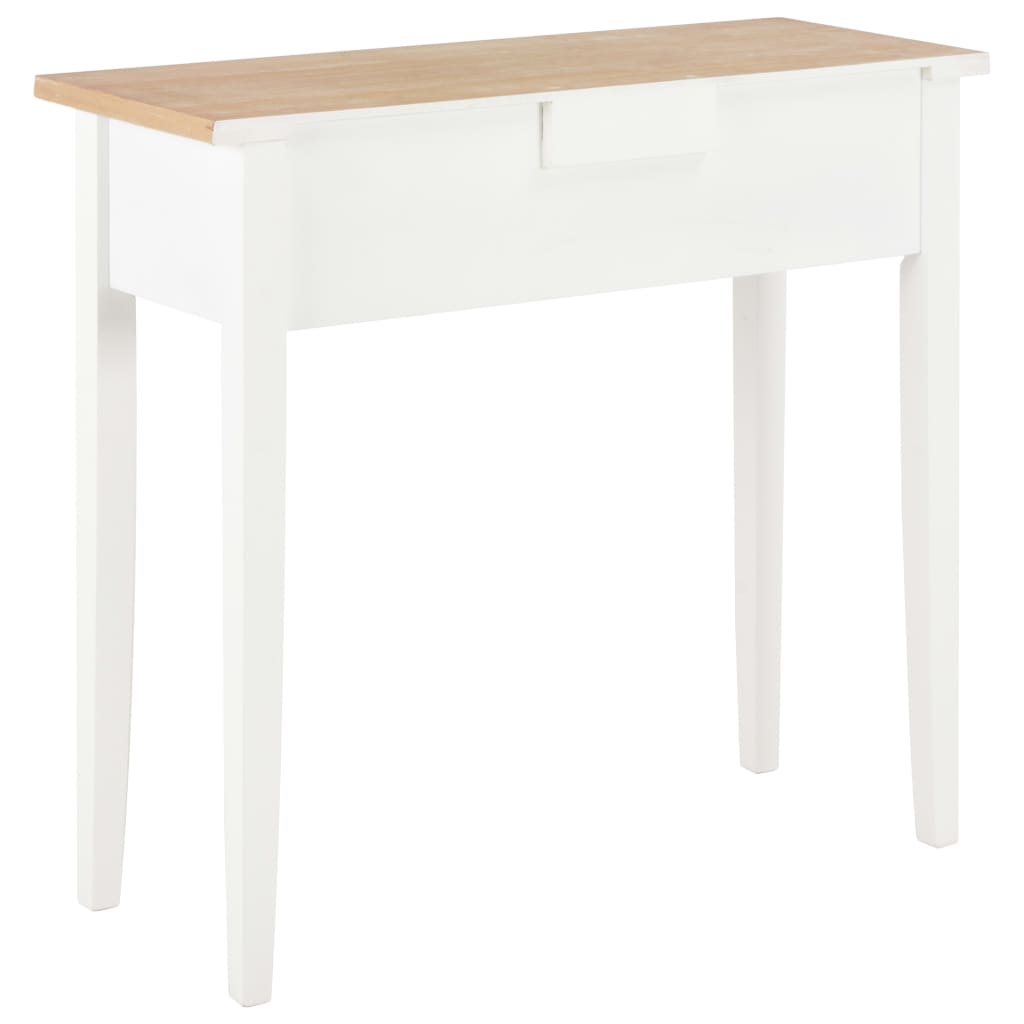 vidaXL Dressing Console Table White 79x30x74 cm Wood
