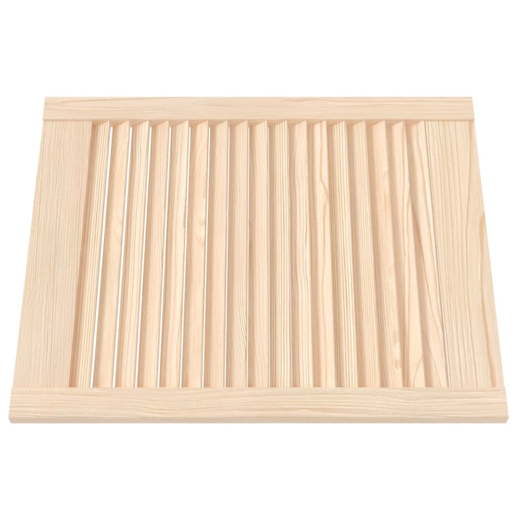 vidaXL Cabinet Doors Louvred Design 4 pcs 61.5x49.4 cm Solid Wood Pine
