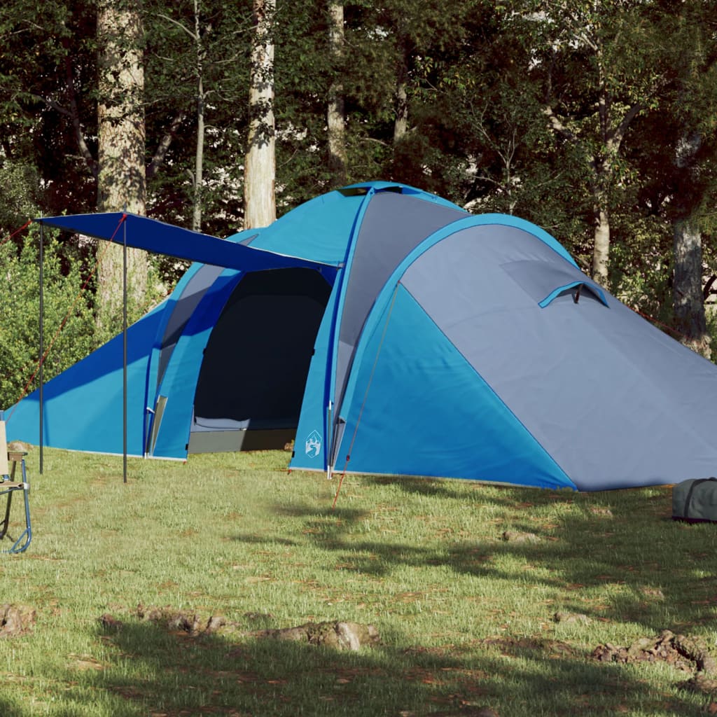 vidaXL Family Tent Dome 6-Person Blue Waterproof