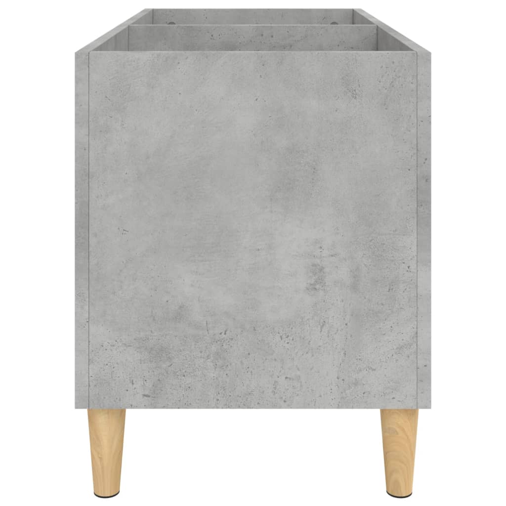 vidaXL Record Cabinet Concrete Grey 74.5x38x48 cm Engineered Wood