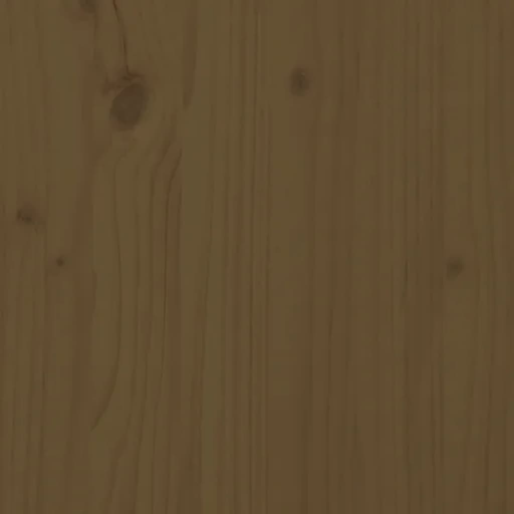 vidaXL Side Table Honey Brown 50x50x49 cm Solid Wood Pine