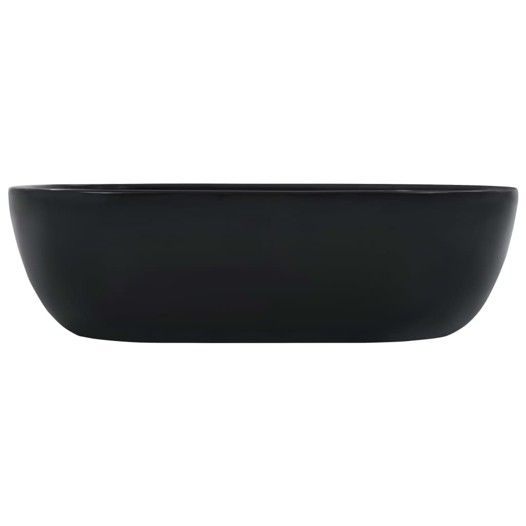 vidaXL Wash Basin 45.5x32x13 cm Ceramic Black