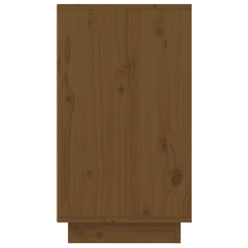 vidaXL Shoe Cabinet Honey Brown 110x34x61 cm Solid Wood Pine