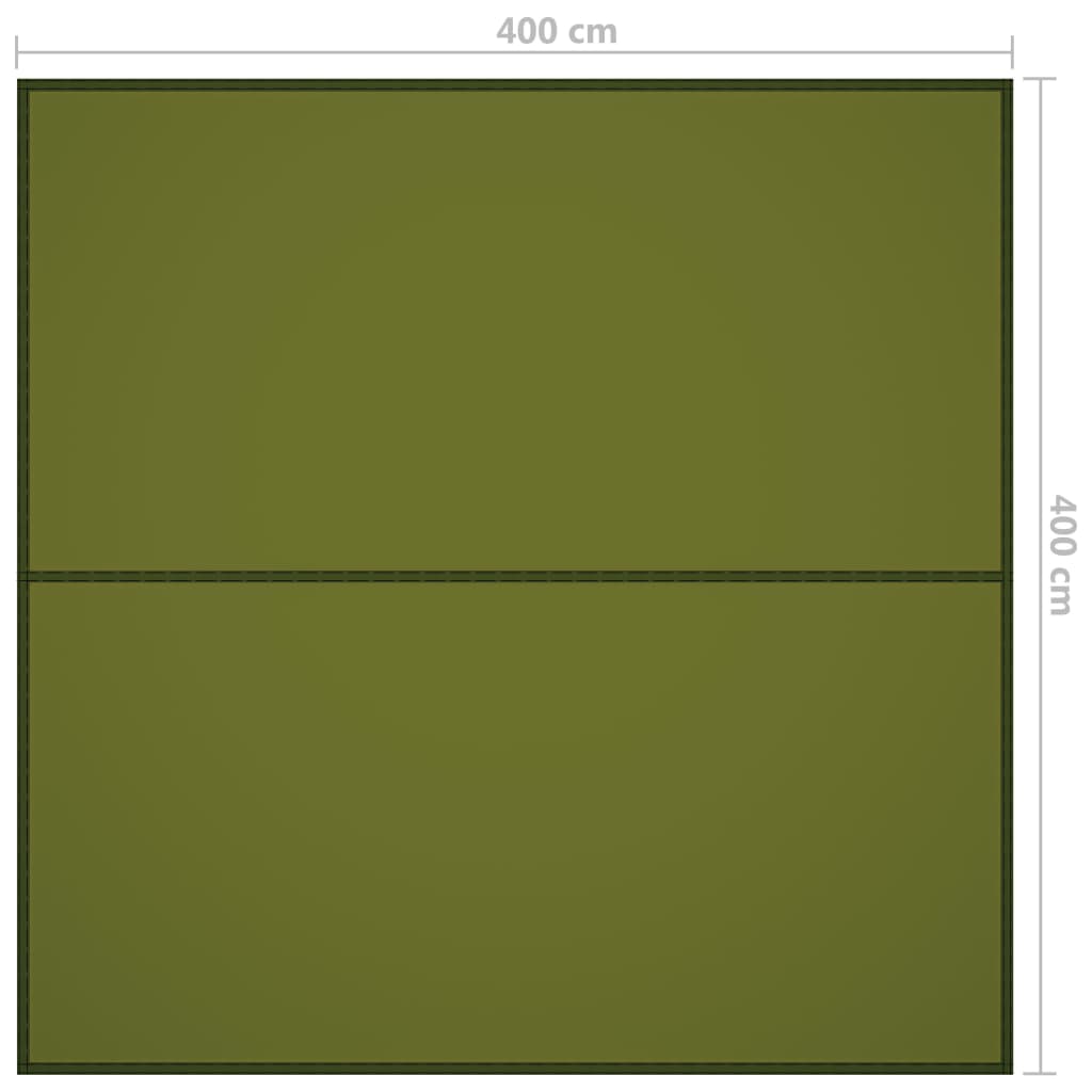 vidaXL Outdoor Tarp 4x4 m Green