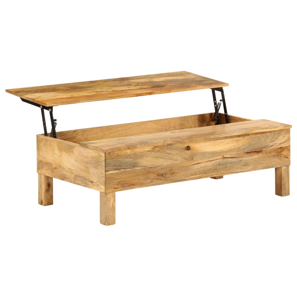 vidaXL Coffee Table Solid Mango Wood 110x55x35 cm