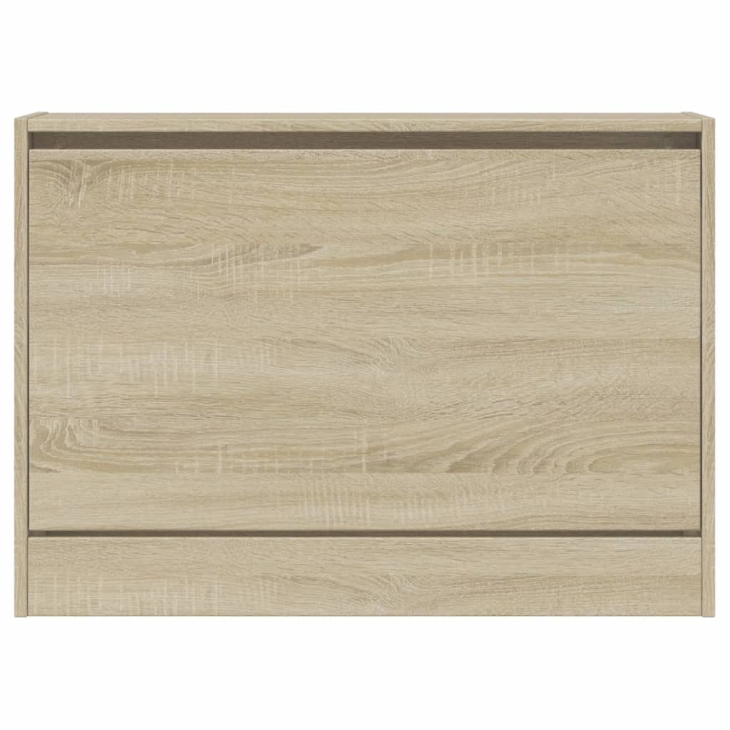 vidaXL Shoe Cabinet Sonoma Oak 80x21x57 cm Engineered Wood