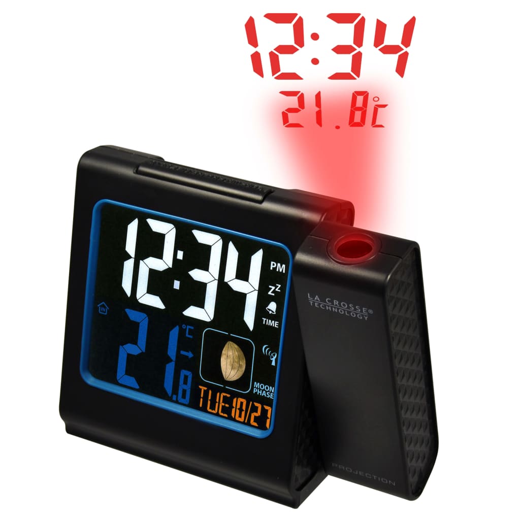 LA CROSSE Alarm Clock 13.3 x 11 cm Black