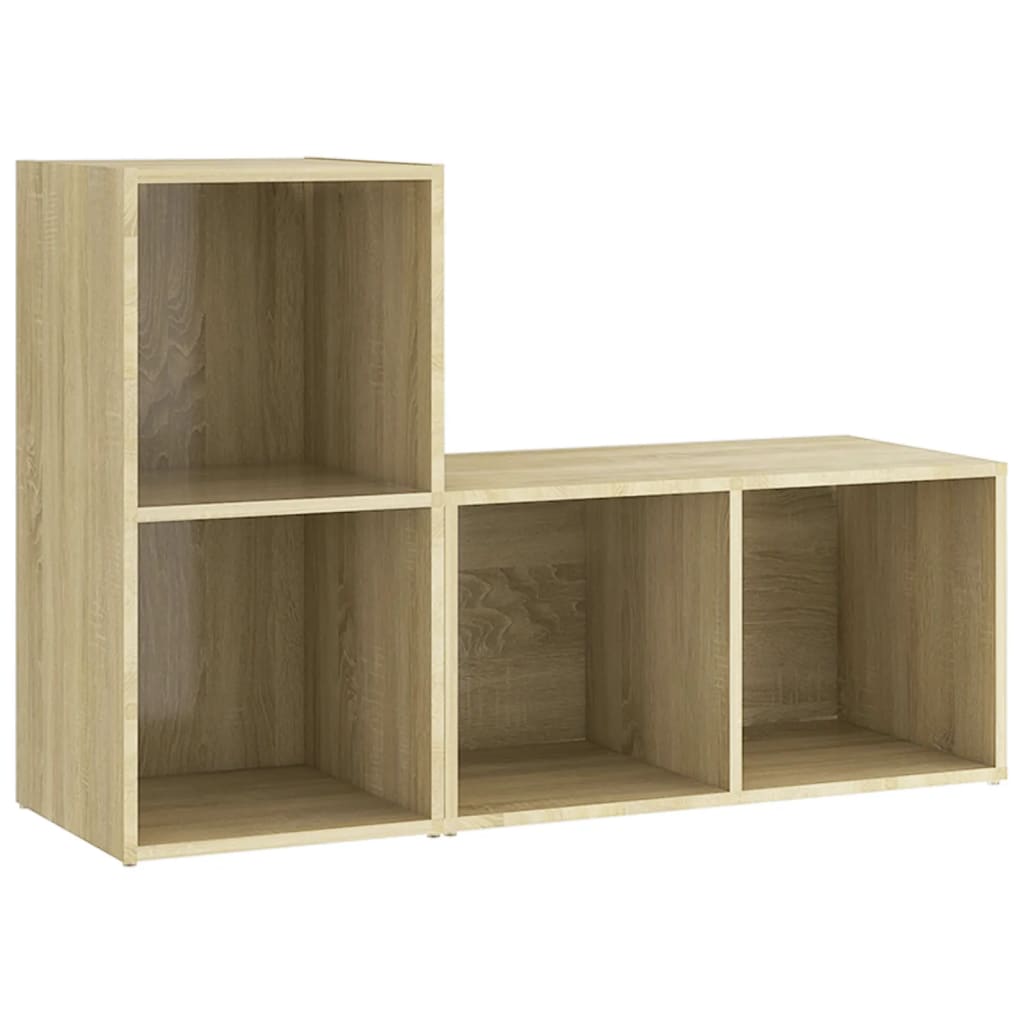 vidaXL TV Cabinets 2 pcs Sonoma Oak 72x35x36.5 cm Engineered Wood