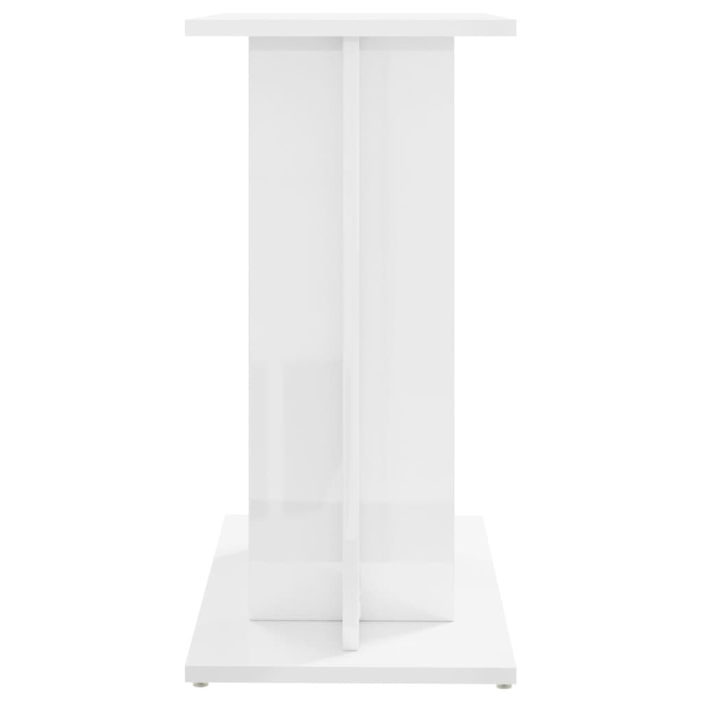 vidaXL Aquarium Stand High Gloss White 60x30x60 cm Engineered Wood