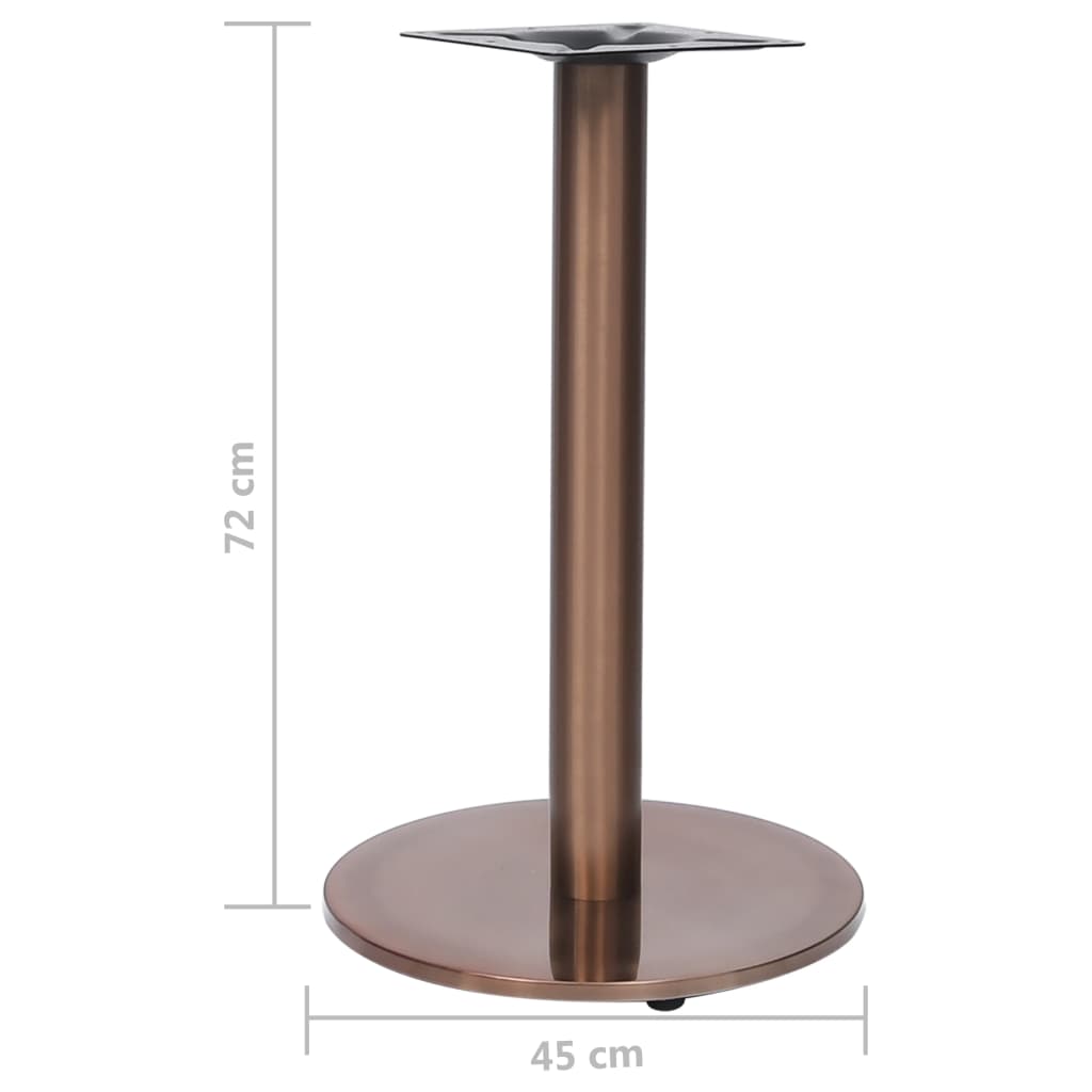 vidaXL Bistro Table Leg Gold Ø45x72 cm Stainless Steel