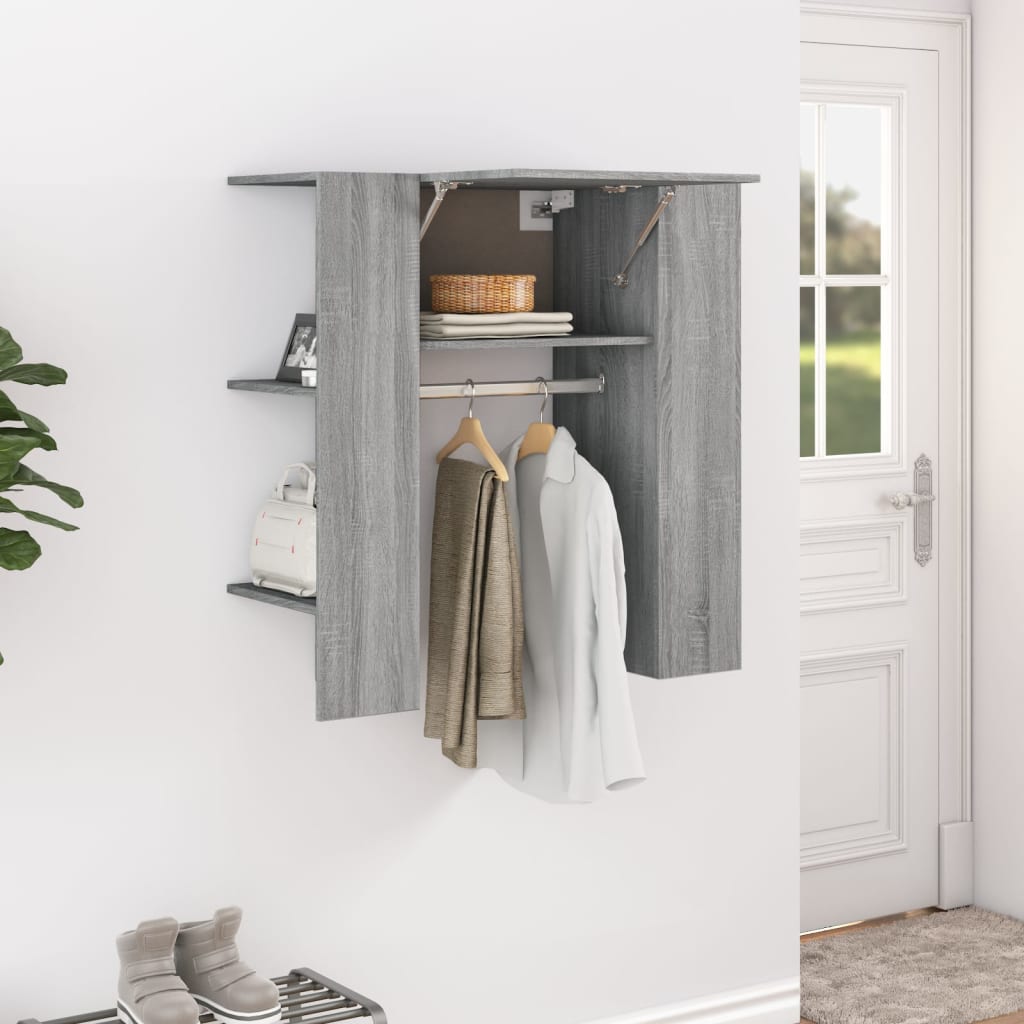 vidaXL Hallway Cabinet Grey Sonoma 97.5x37x99 cm Engineered Wood