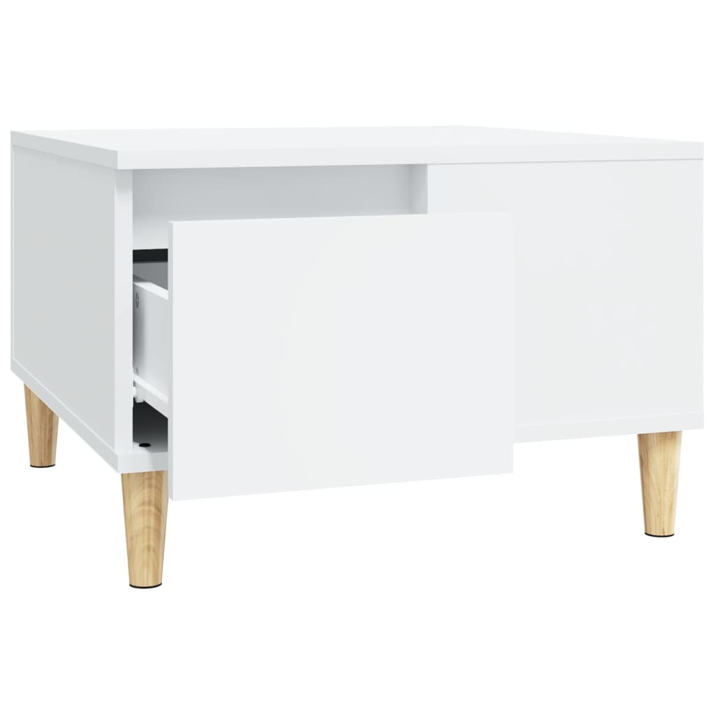 vidaXL Coffee Table White 55x55x36.5 cm Engineered Wood