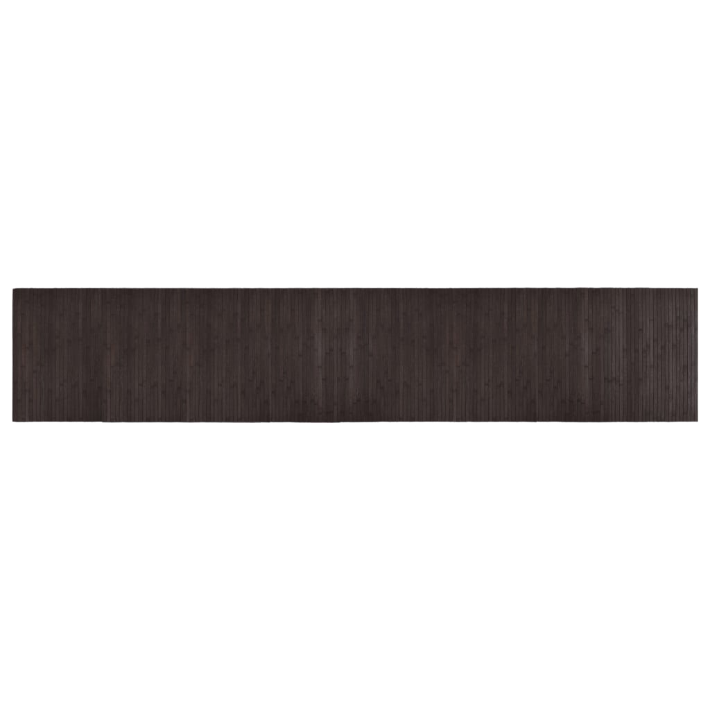 vidaXL Rug Rectangular Dark Brown 60x300 cm Bamboo
