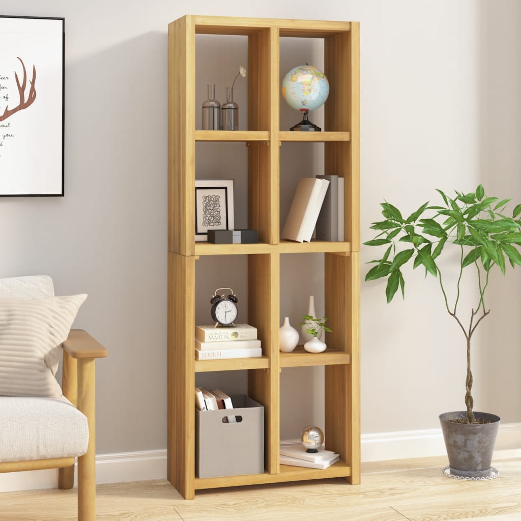 vidaXL Book Cabinet 70x30x180 cm Solid Wood Teak