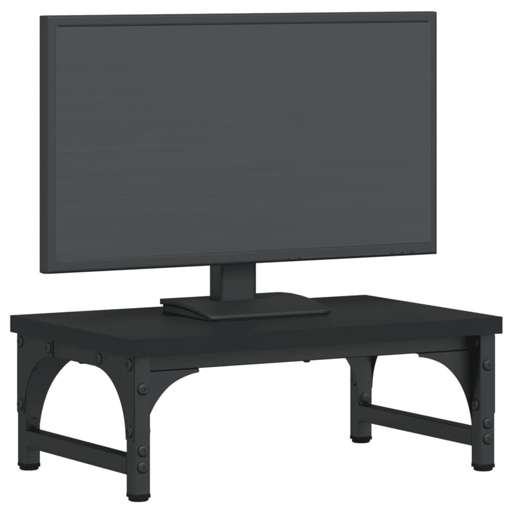 vidaXL Monitor Stand Black 37x23x14 cm Engineered Wood