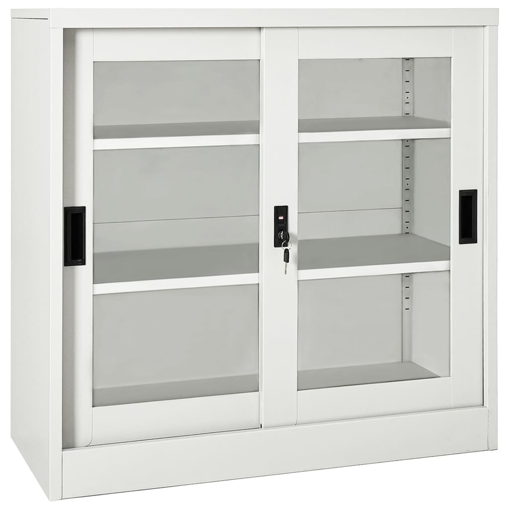VidaXL Sliding Door Cabinet With Planter Box Anthracite Steel, 35.4"x15 - View #2