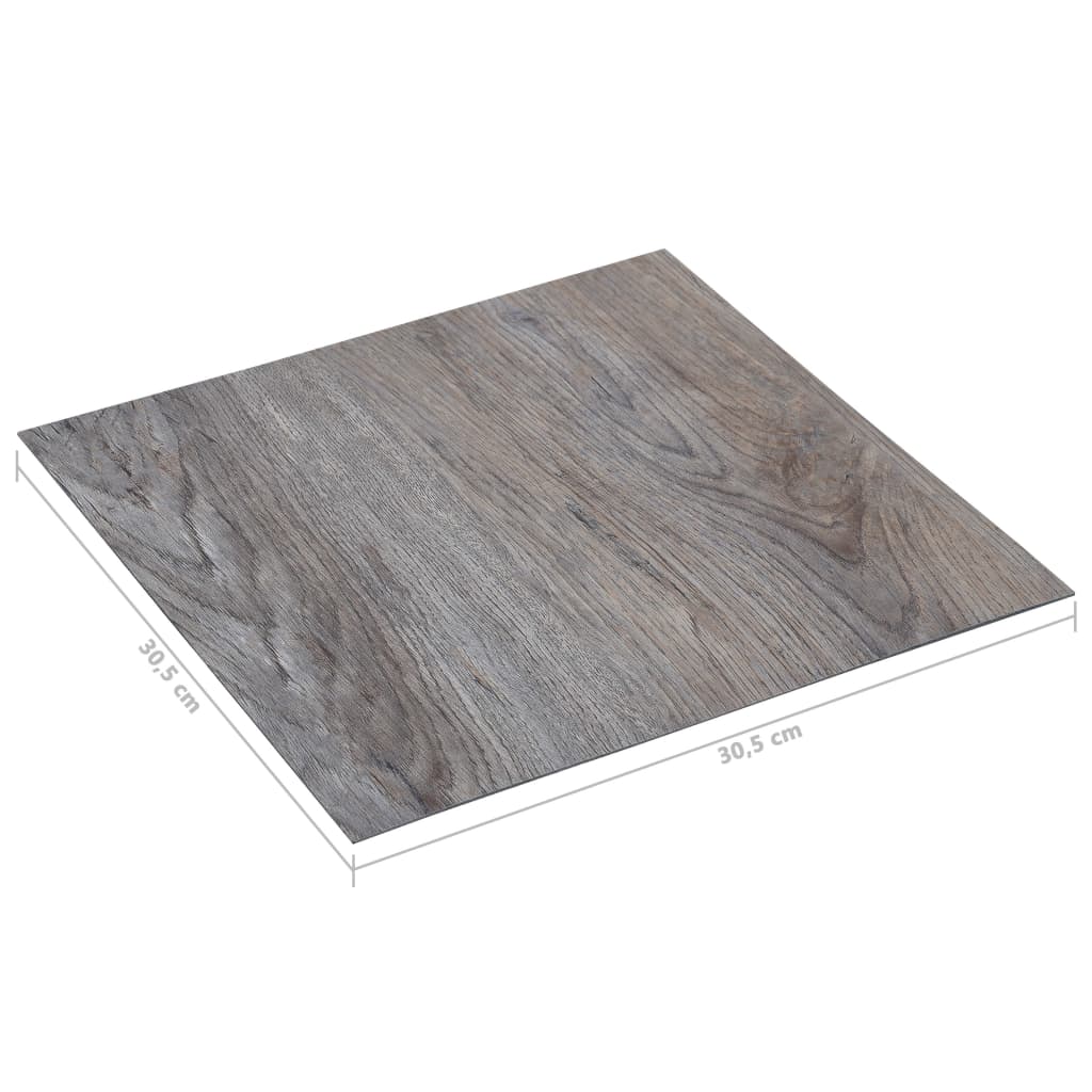 vidaXL Self-adhesive Flooring Planks 5.11 m² PVC Light Brown