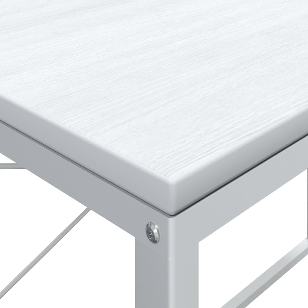 vidaXL Computer Desk White 110x60x70 cm Engineered Wood