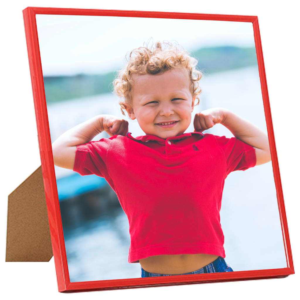 vidaXL Photo Frames Collage 3 pcs for Wall or Table Red 50x50 cm MDF