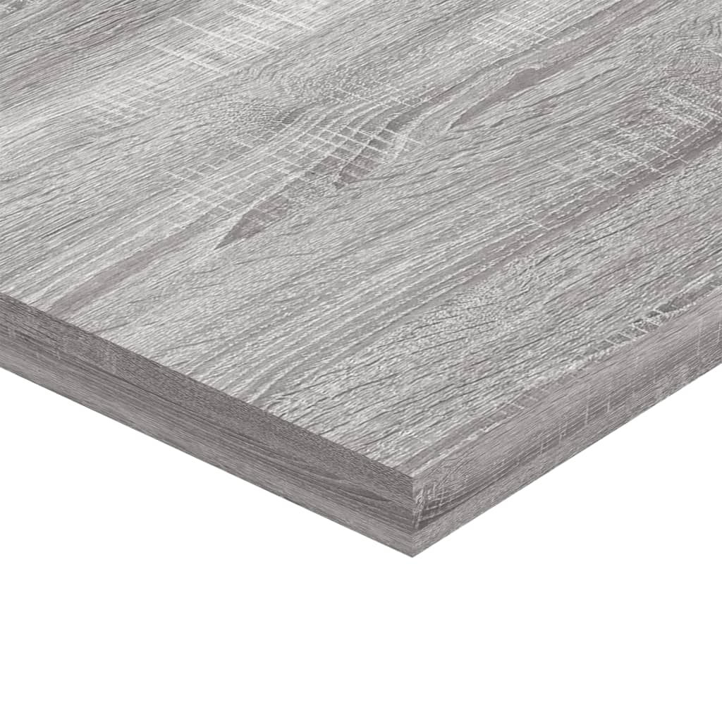 vidaXL Wall Shelves 8 pcs Grey Sonoma 40x20x1.5 cm Engineered Wood