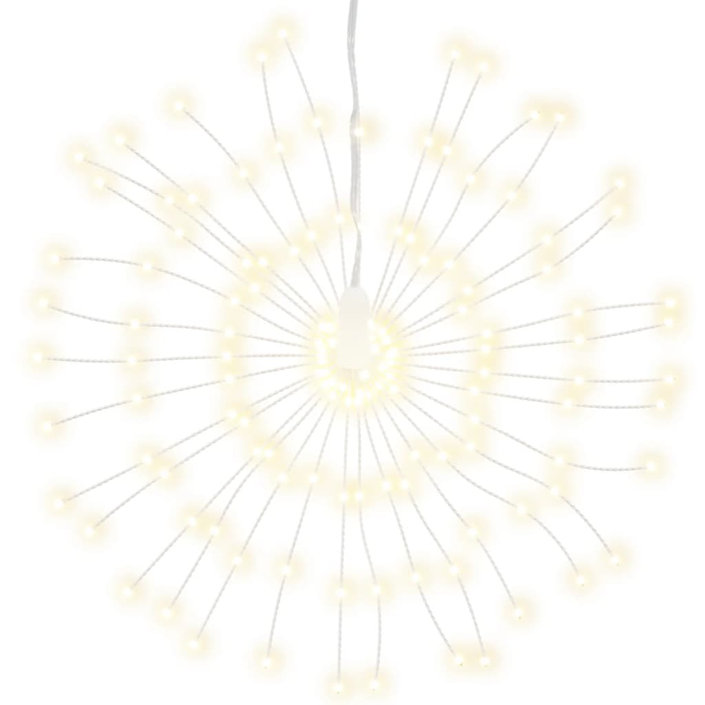 vidaXL Christmas Starburst Lights 140 LEDs 4 pcs Warm White 17 cm