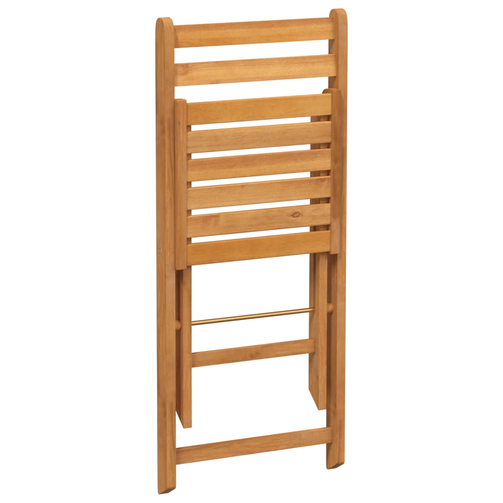 vidaXL Folding Bistro Chairs 4 pcs Solid Wood Acacia