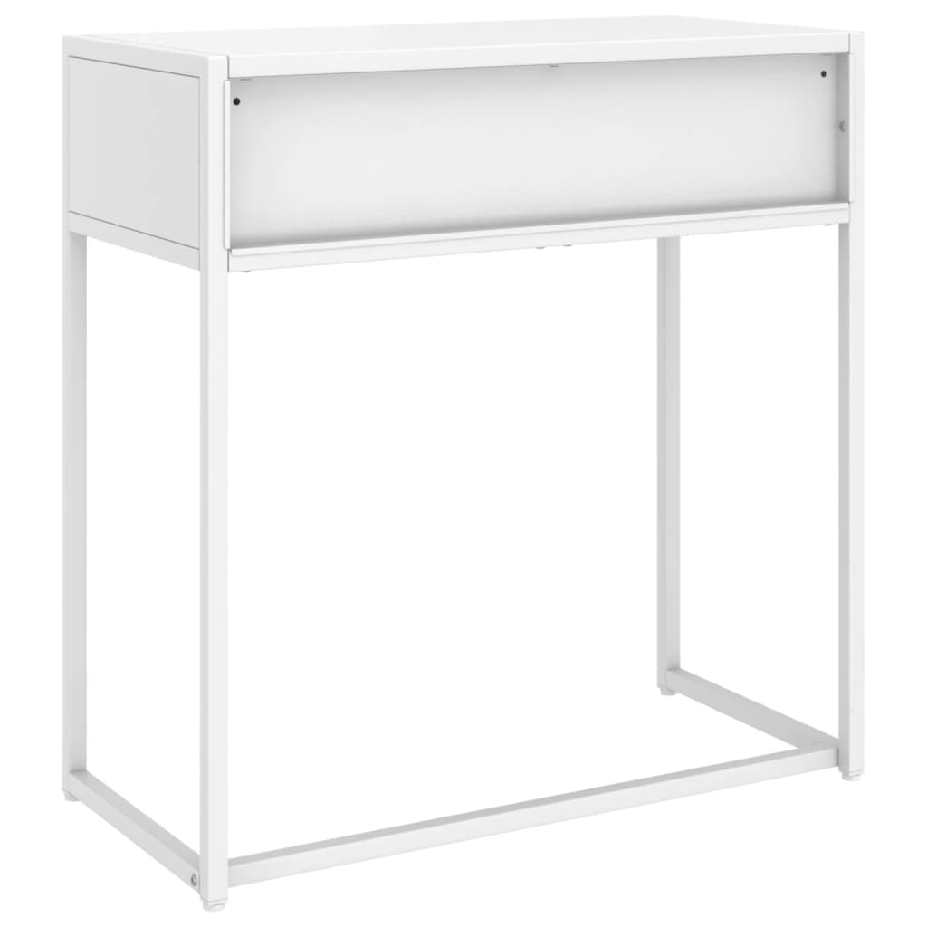 vidaXL Console Table White 72x35x75 cm Steel