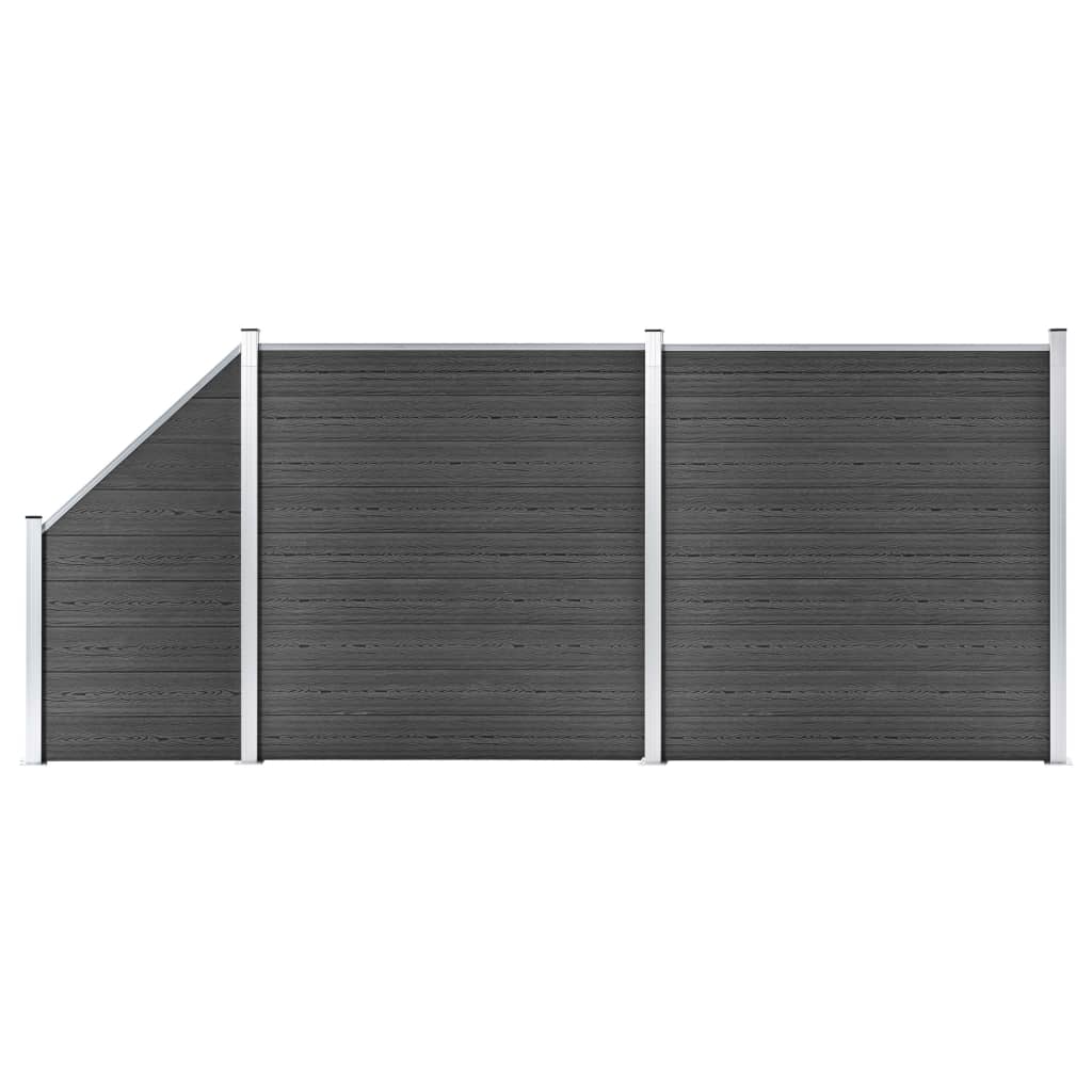 vidaXL Fence Panel Set WPC 446x
