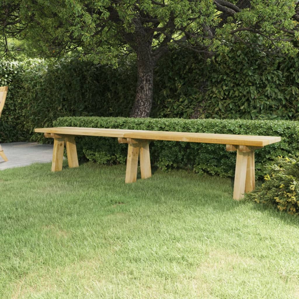 vidaXL Garden Bench 220 cm Impregnated Solid Wood Pine